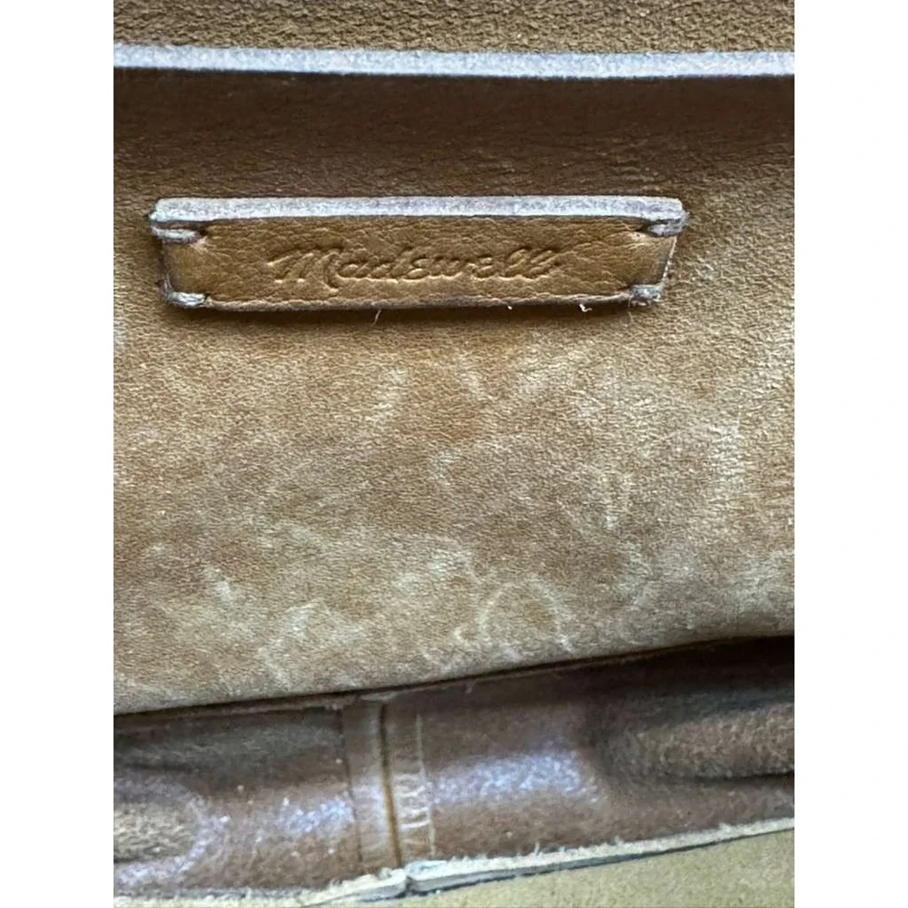 Madewell The Abroad Leather Convertible Crossbody Bag Camel Brown‎